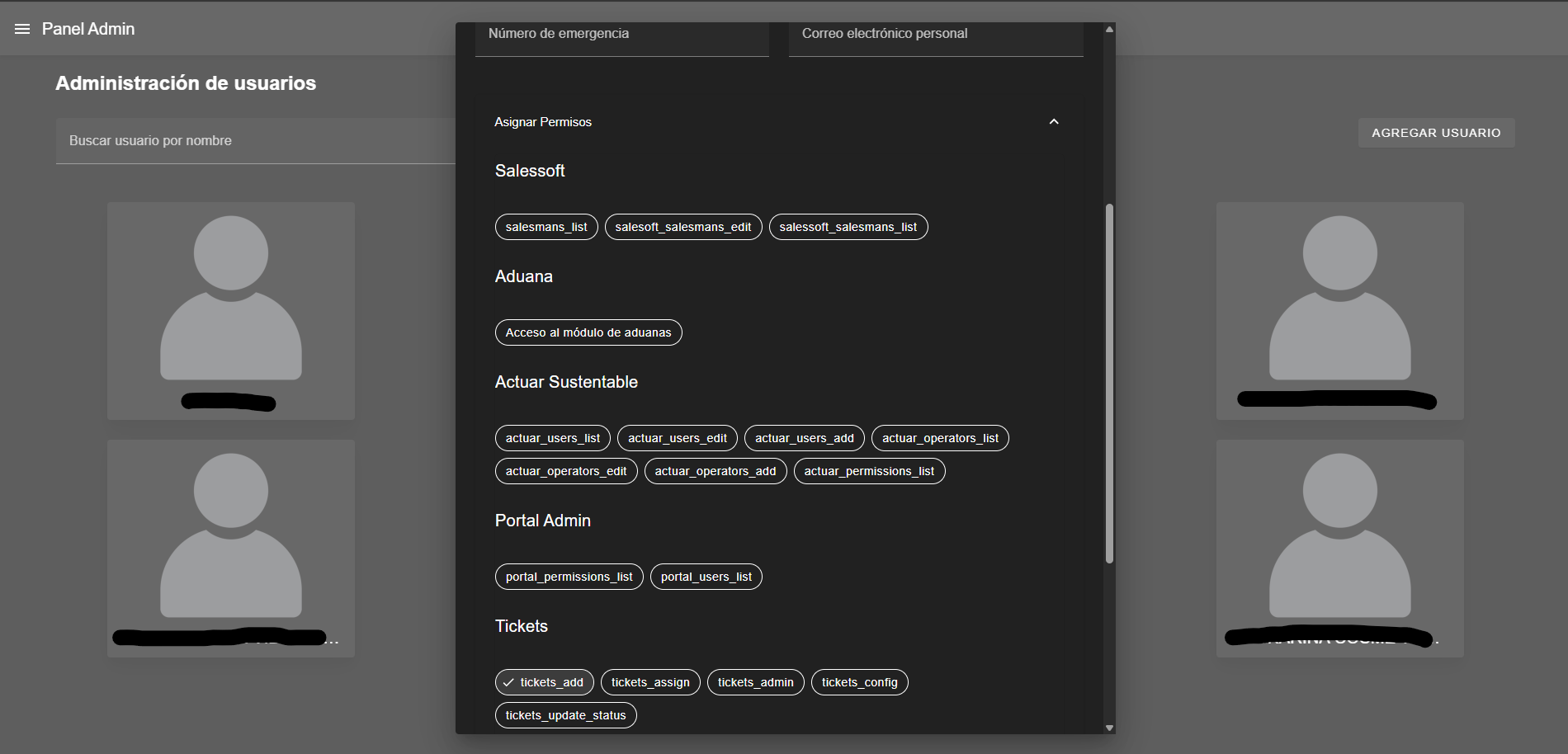 Administration Panel